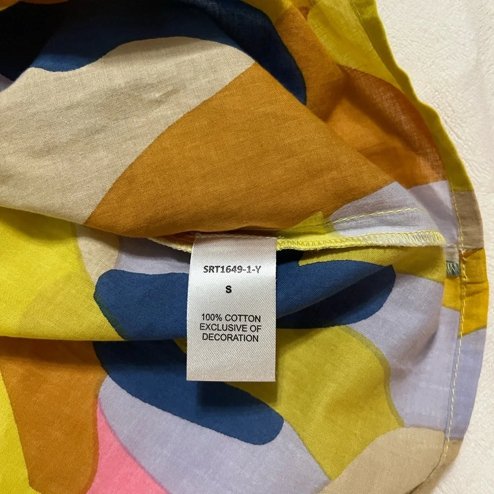 THML Multicolor Abstract Women's Blouse - Picture 4 of 11